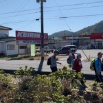 樹林(きりん)余暇活動──歩く会(ワーク班)では、平成31年度、城里方面を約8㎞歩きました。毎日ウォーキングをしているのでみんな最後までしっかり歩き切ります。